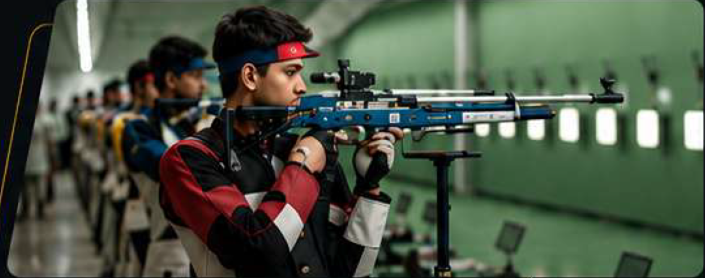 Shooters training at SportsInn Shooting Academy range